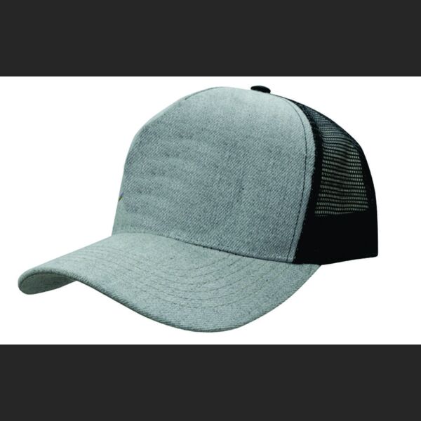 Grey Marle American Twill With Mesh Back  Thumbnail